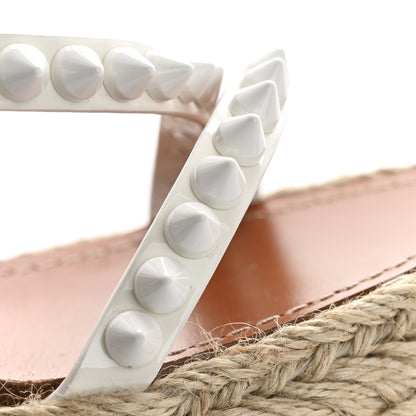 Christian Louboutin Patent Mafaldina 120 Wedge Sandals 38 White 10 of 12