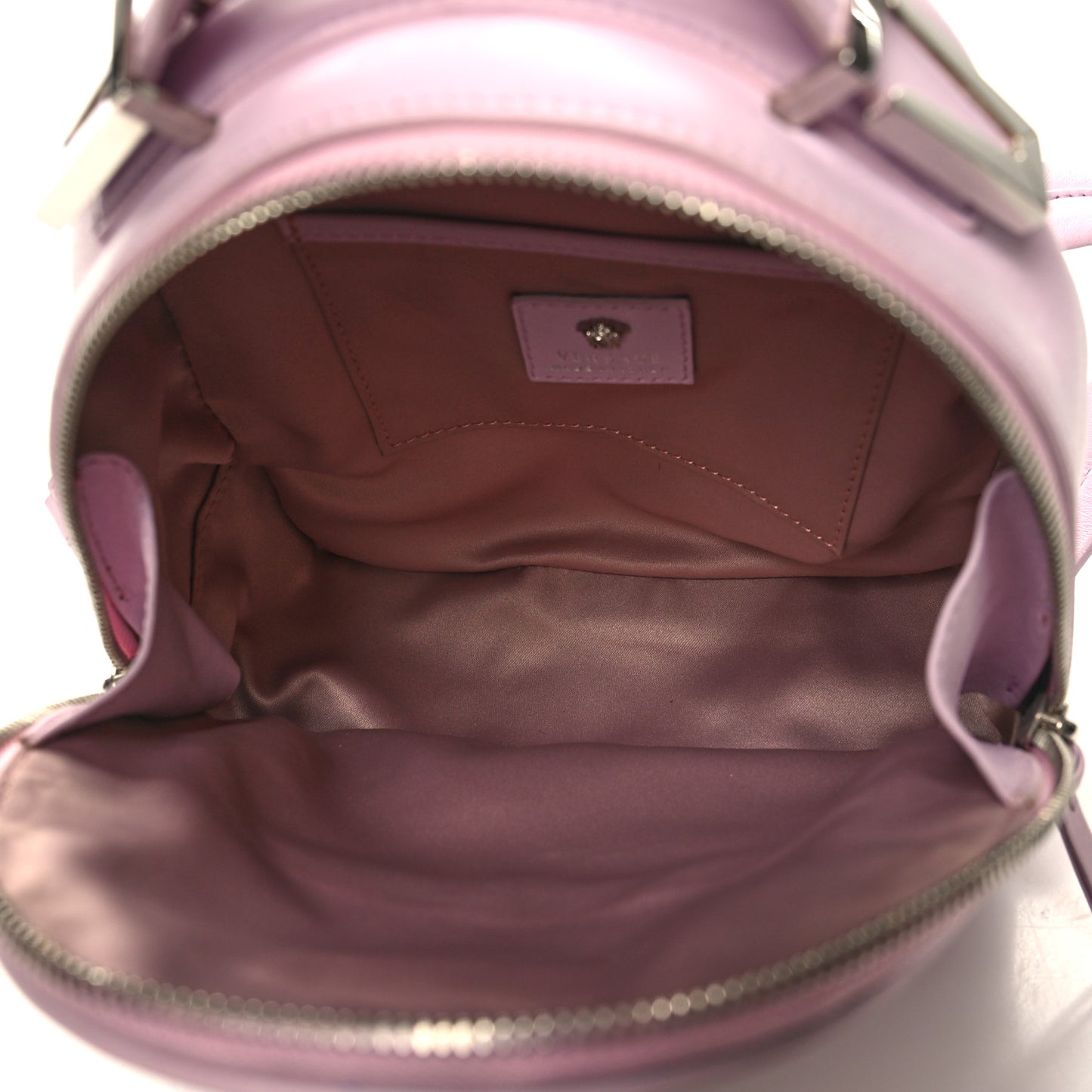 Calfskin Palazzo Medusa Backpack Light Pink