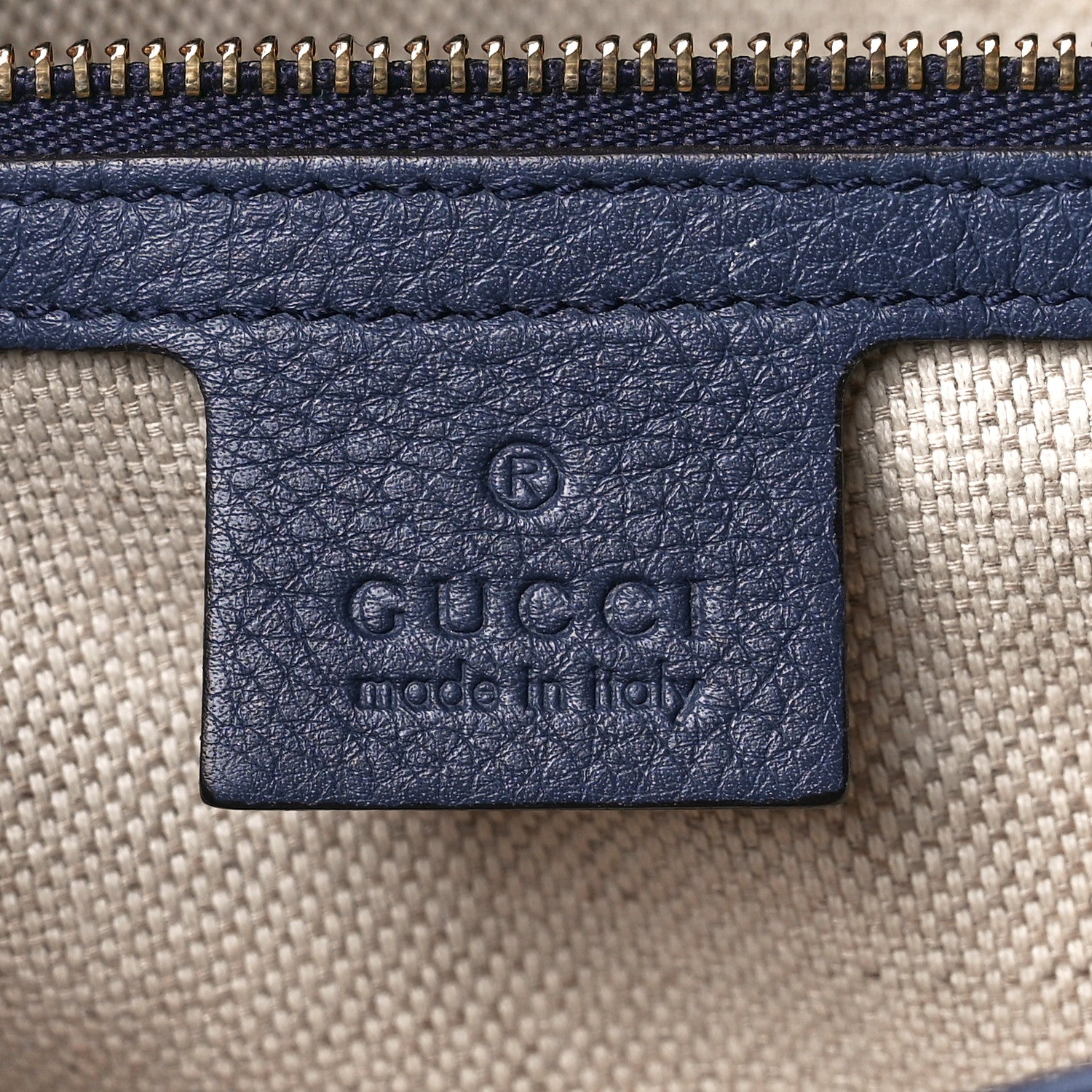 Gucci Snakeskin Medium Soho Clutch Blue Sienna 6 of 12