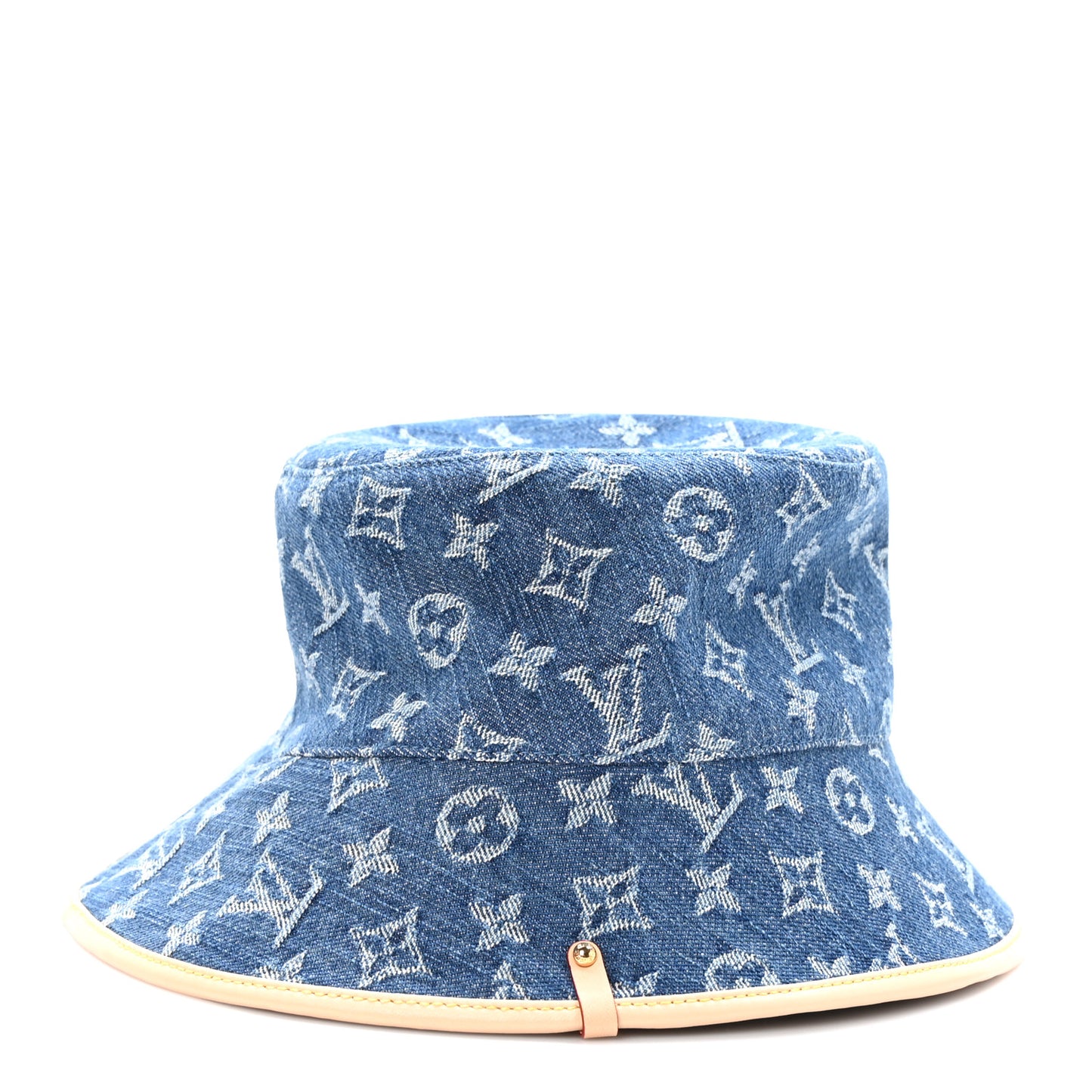 Monogram Denim Jacquard LV Remix Bucket Hat Blue