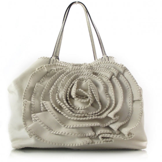 Valentino Garavani Leather Rosette Tote 1 of 9