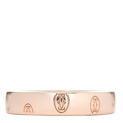 Cartier 18K Pink Gold 4mm Happy Birthday Band Ring 51 5.75 3 of 4