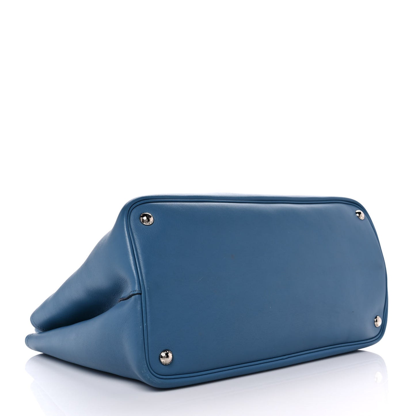 City Calfskin Large Double Bag Avio