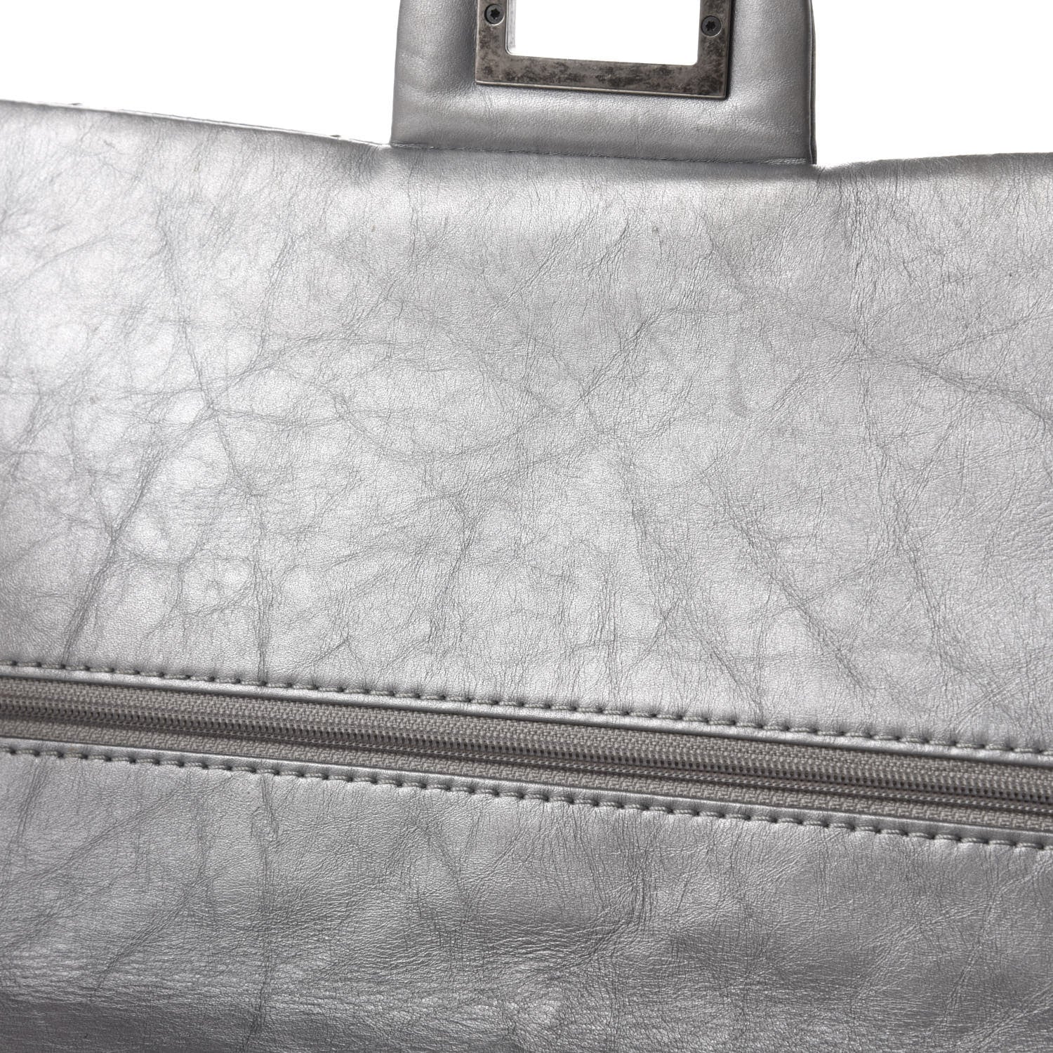 Chanel Metallic Aged Calfskin Quilted 2.55 Reissue 227 Flap Argent Fonce 11 of 23