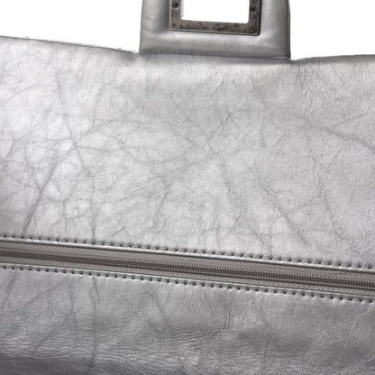 Chanel Metallic Aged Calfskin Quilted 2.55 Reissue 227 Flap Argent Fonce 11 of 23