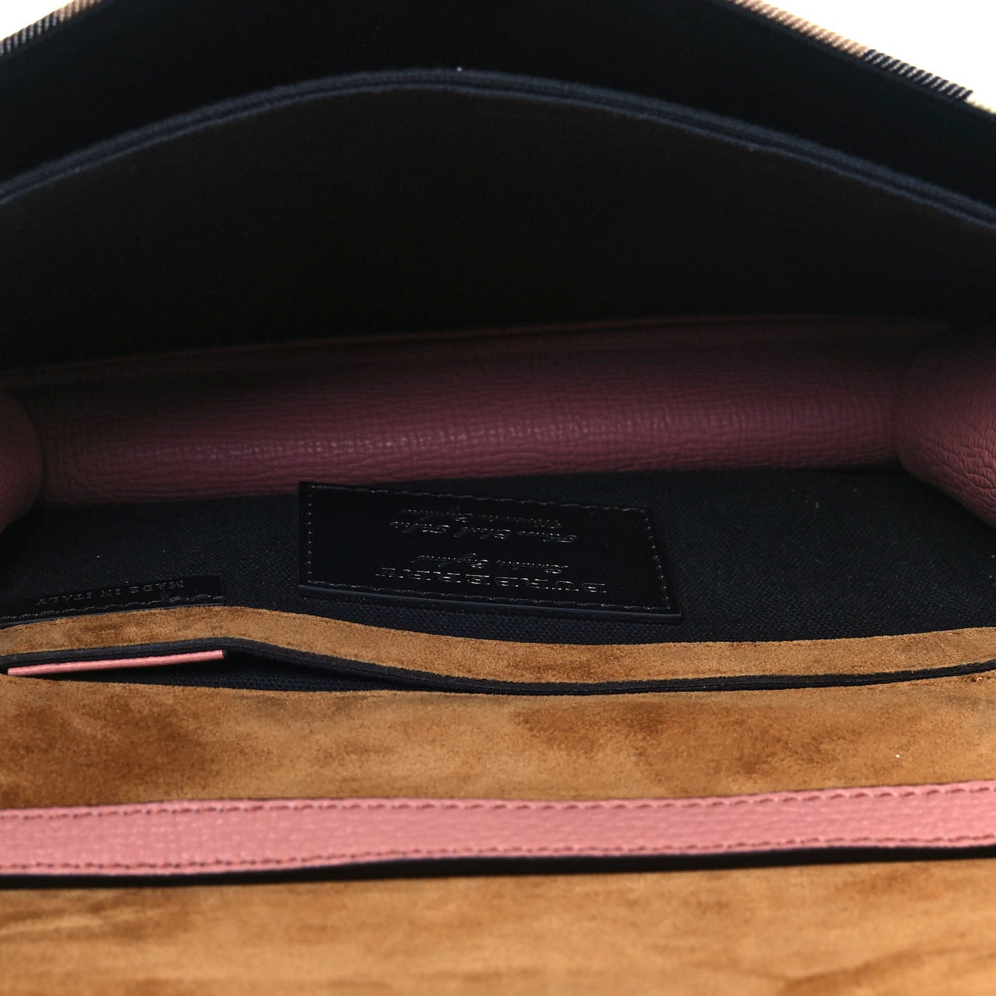 Derby Calfskin House Check Small Macken Crossbody Bag Dusty Rose