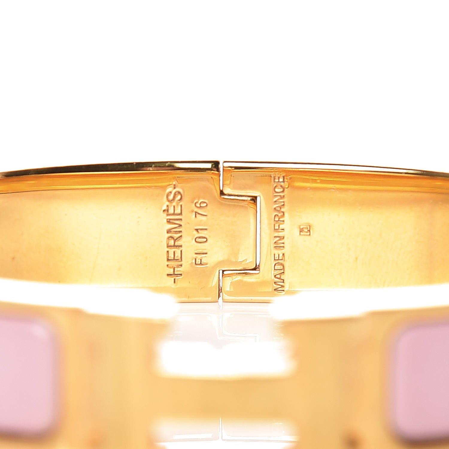 Hermes Enamel Narrow Clic Clac H Bracelet PM Rose Nacarat 4 of 6