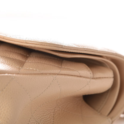 Chanel Caviar Quilted Jumbo Double Flap Beige Clair 13 of 15