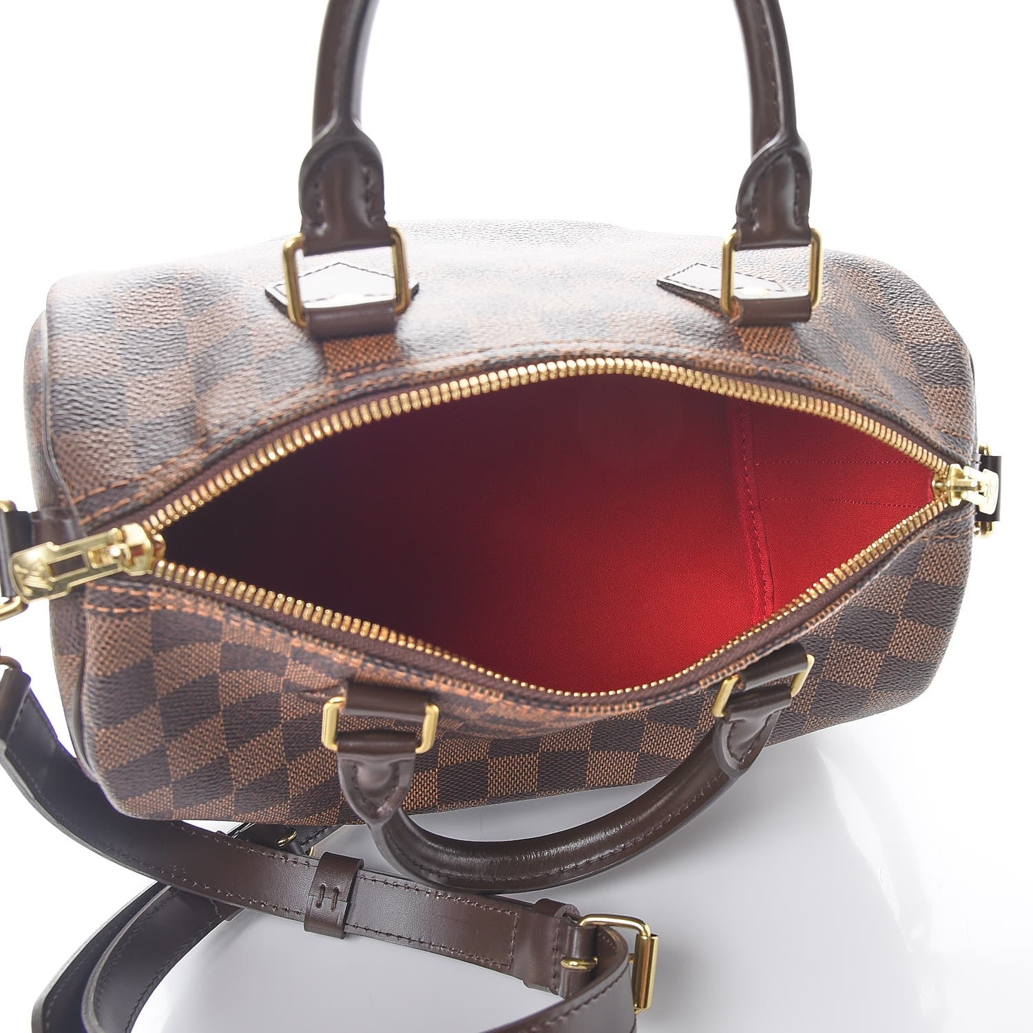 Louis Vuitton Damier Ebene Speedy Bandouliere 25 5 of 8