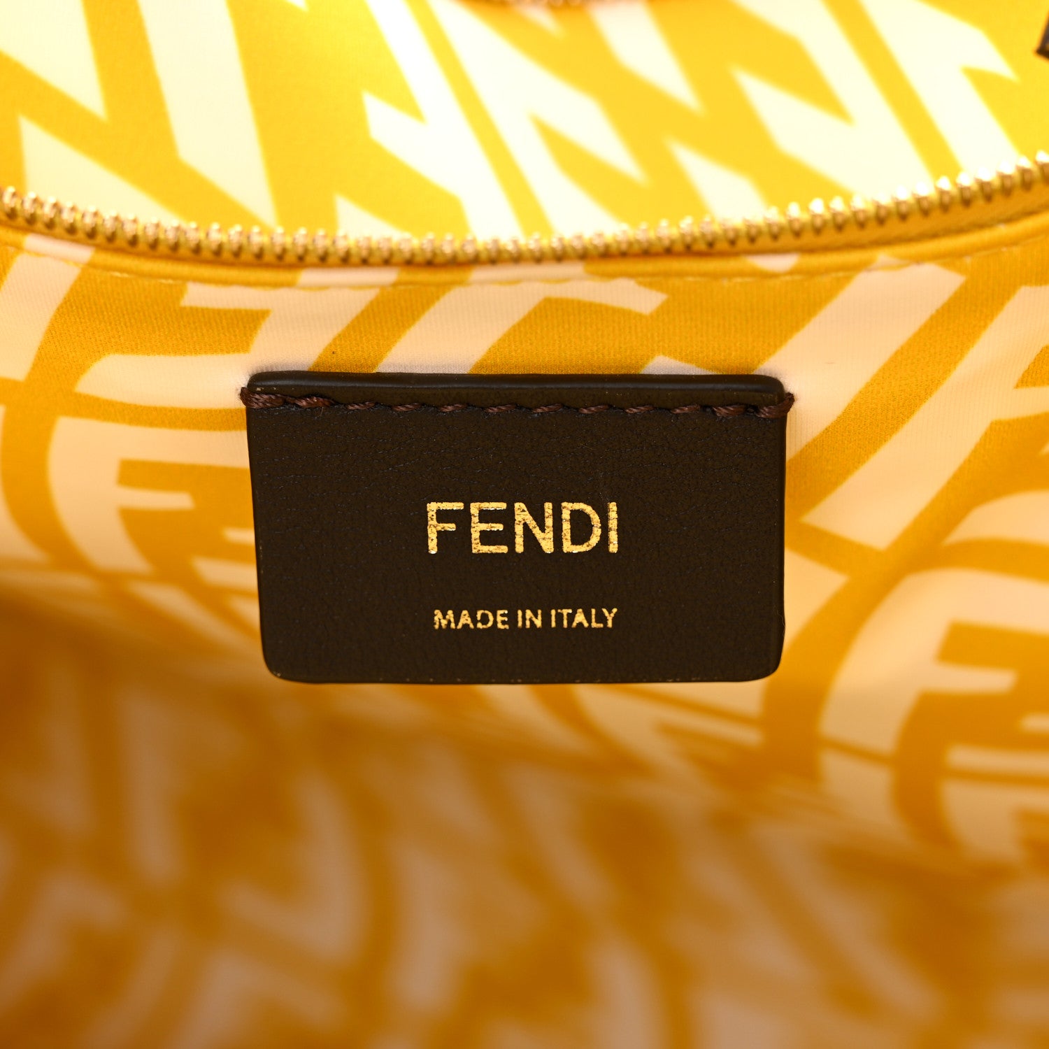 Fendi X SARAH COLEMAN Glazed Canvas Vitello King FF Vertigo Shopping Tote Bag Mimosa White 6 of 10