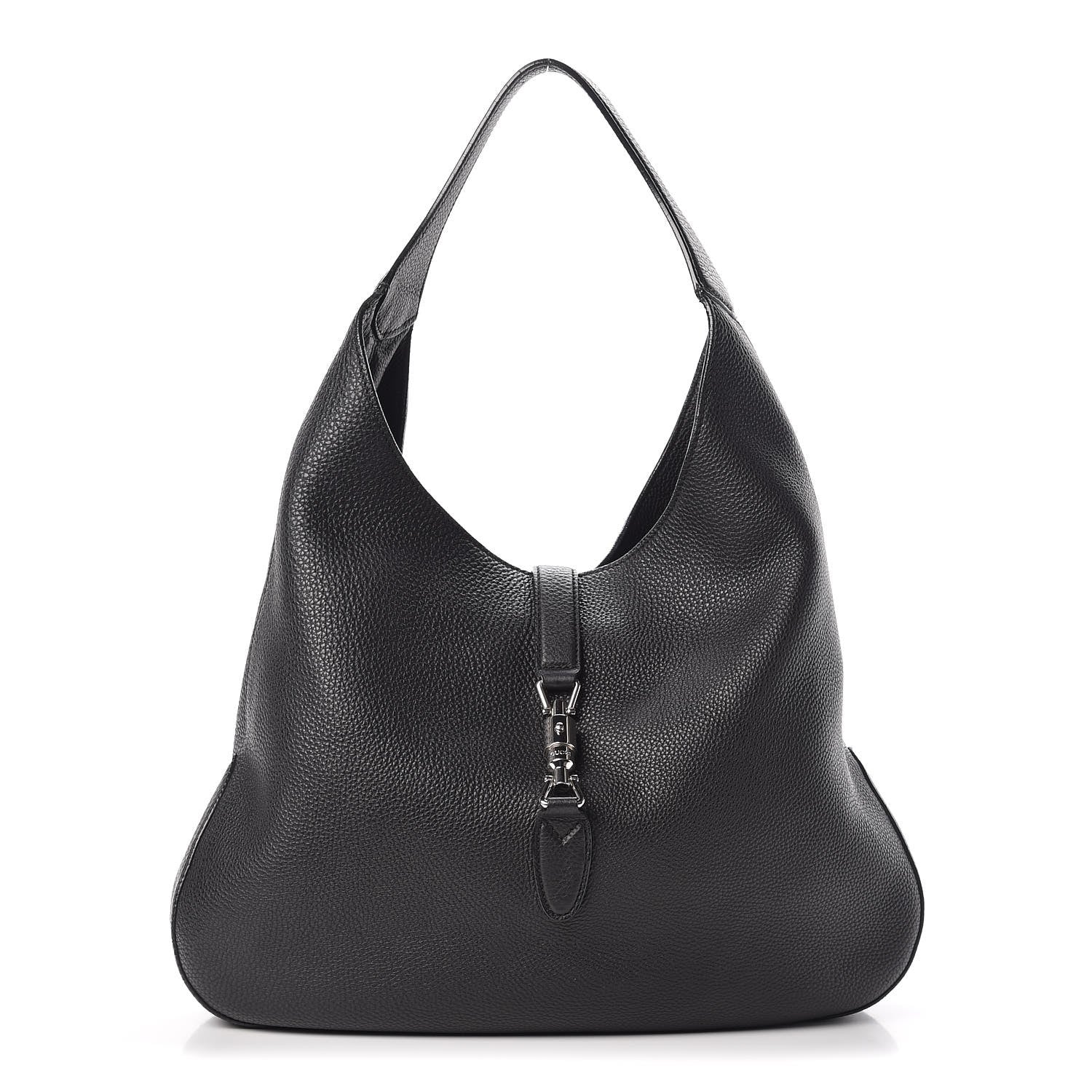 Gucci Soft Grained Calfskin Large Jackie Hobo Black 1 of 9