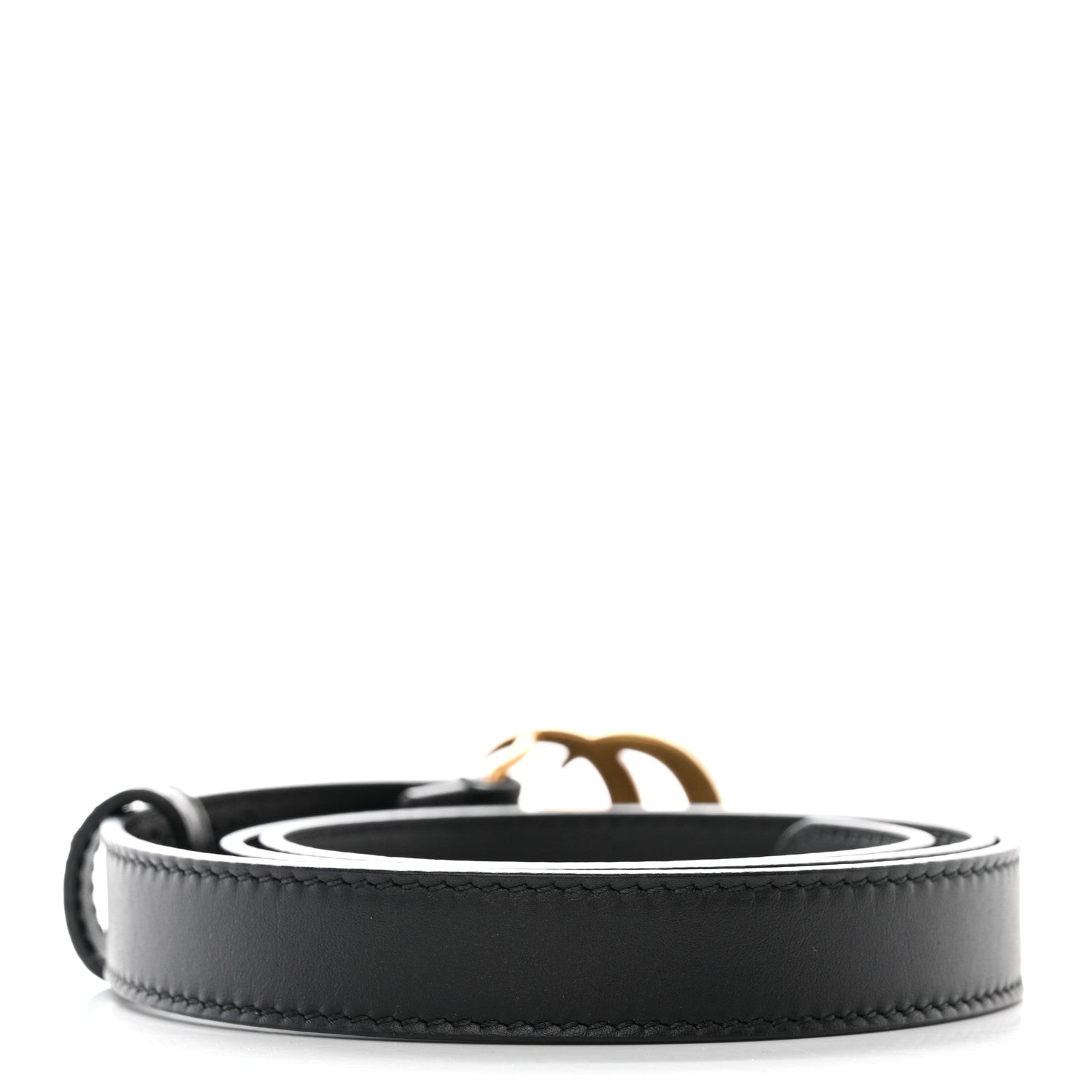 Gucci Calfskin Double G 20mm Belt 75 30 Black 2 of 7