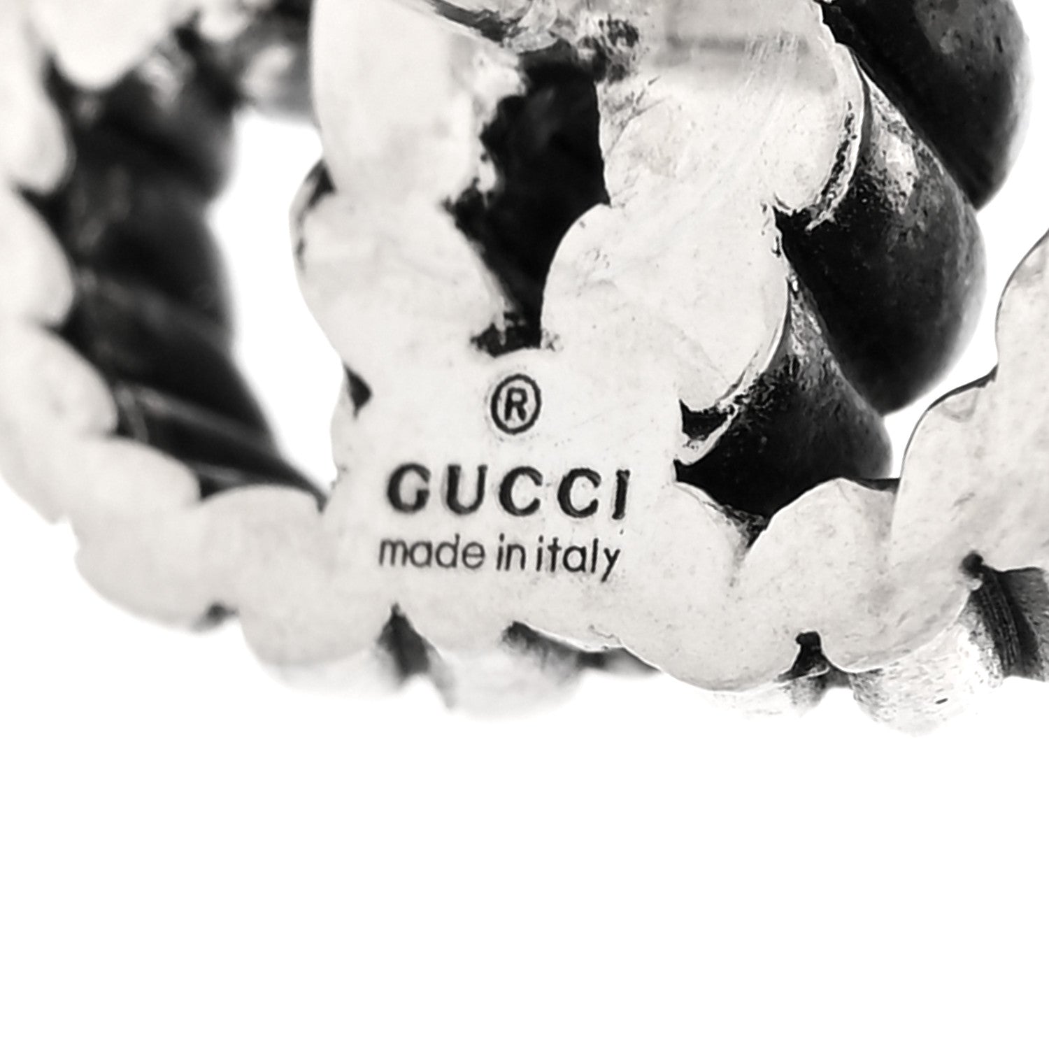 Gucci Sterling Silver Torchon Double G Earrings 4 of 4