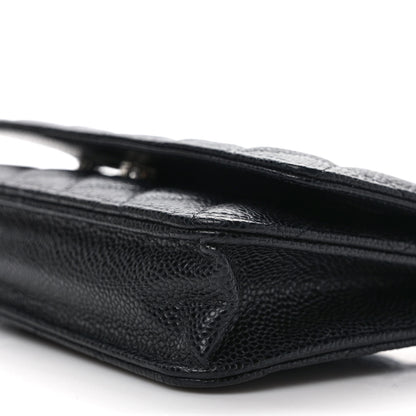 Chanel Caviar Quilted Wallet on Chain WOC Black 9 of 10