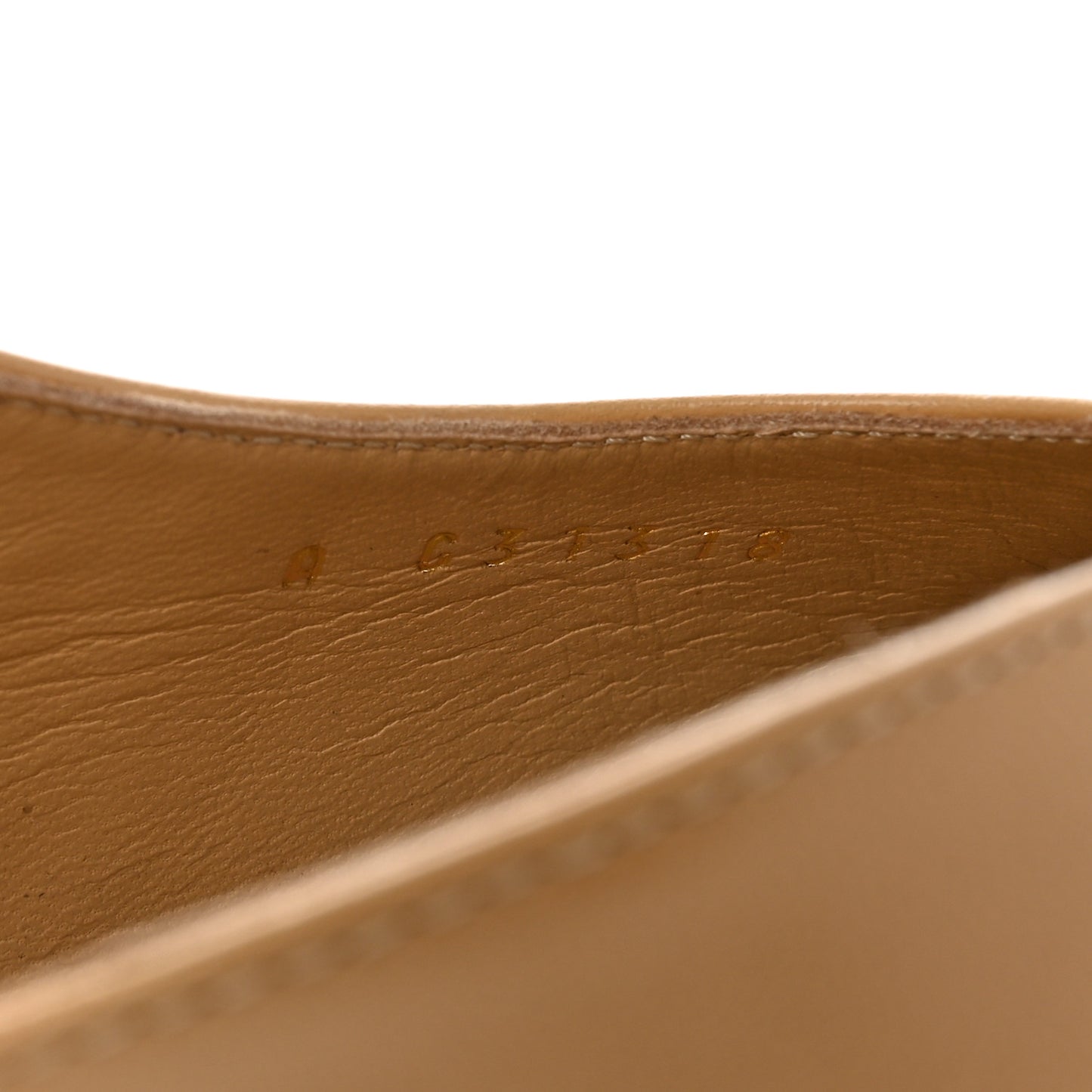 Goatskin Grosgrain Cap Toe CC Slingback Pumps 41 Beige Black
