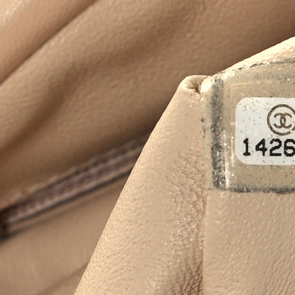 Chanel Lambskin Quilted Timeless Clutch Beige Clair 7 of 9