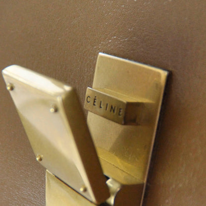 Celine Leather Medium Classic Box Flap Bag Camel 6 of 8