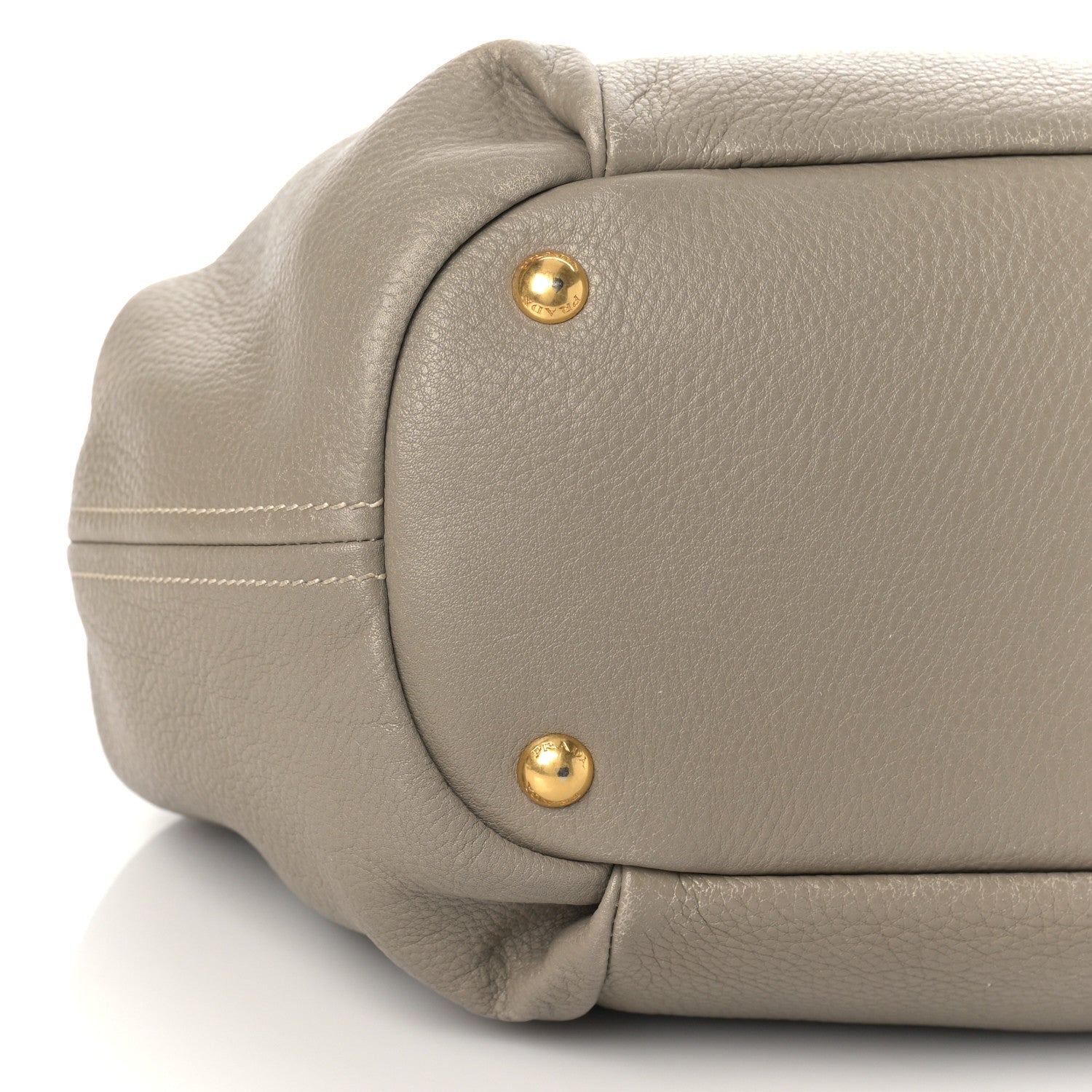 Prada Vitello Daino Shoulder Bag Argilla 7 of 8