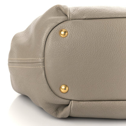Prada Vitello Daino Shoulder Bag Argilla 7 of 8