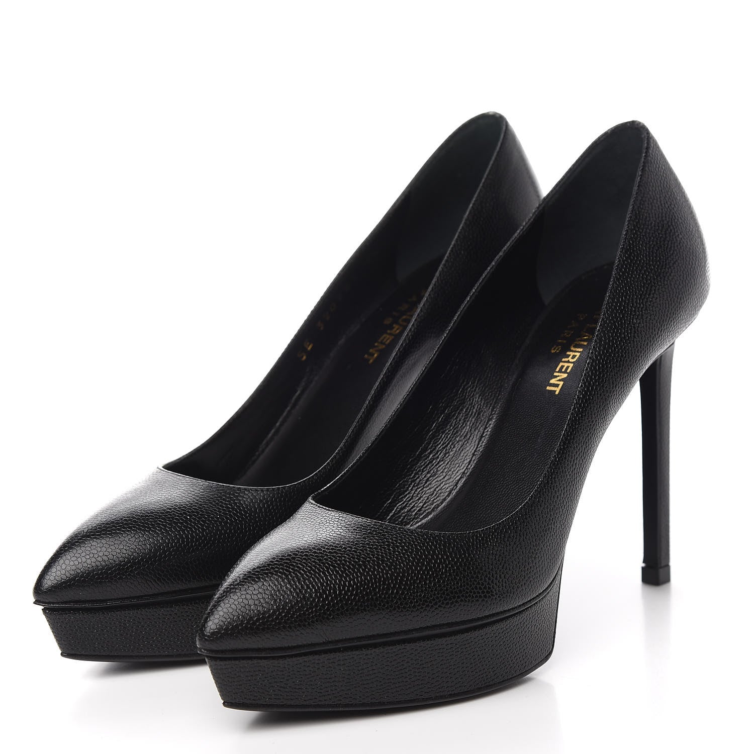 Saint Laurent Grain de Poudre Classic Janis 80 Escarpin Pumps 36 Black 3 of 9