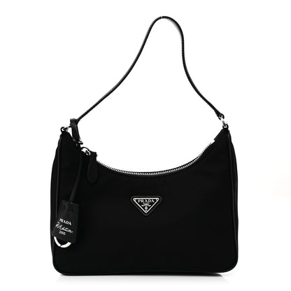 Prada Tessuto Nylon Saffiano Mini Re-Edition 2005 Bag Black 1 of 10