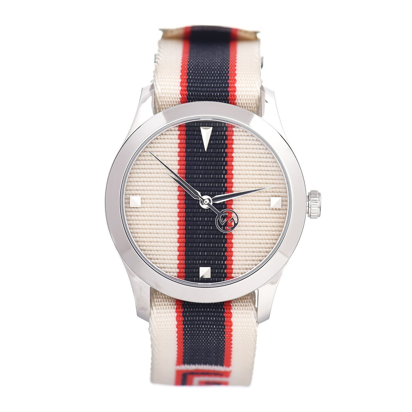 Stainless Steel Nylon 38mm G-Timeless Web Quartz Watch White