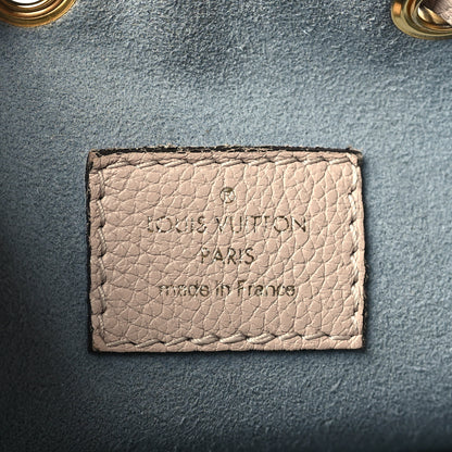 Louis Vuitton Calfskin Lockme Bucket MM Greige 6 of 8