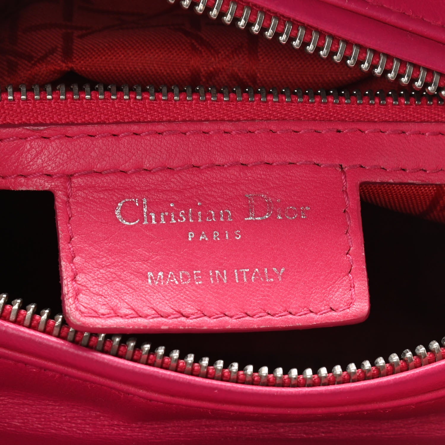 Christian Dior Lambskin Cannage Medium Lady Dior Pink 5 of 9