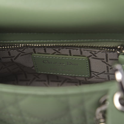 Christian Dior Lambskin Cannage Mini Lady Dior Green 6 of 10
