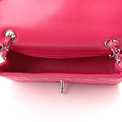 Chanel Lambskin Quilted Mini Rectangular Flap Pink 5 of 12