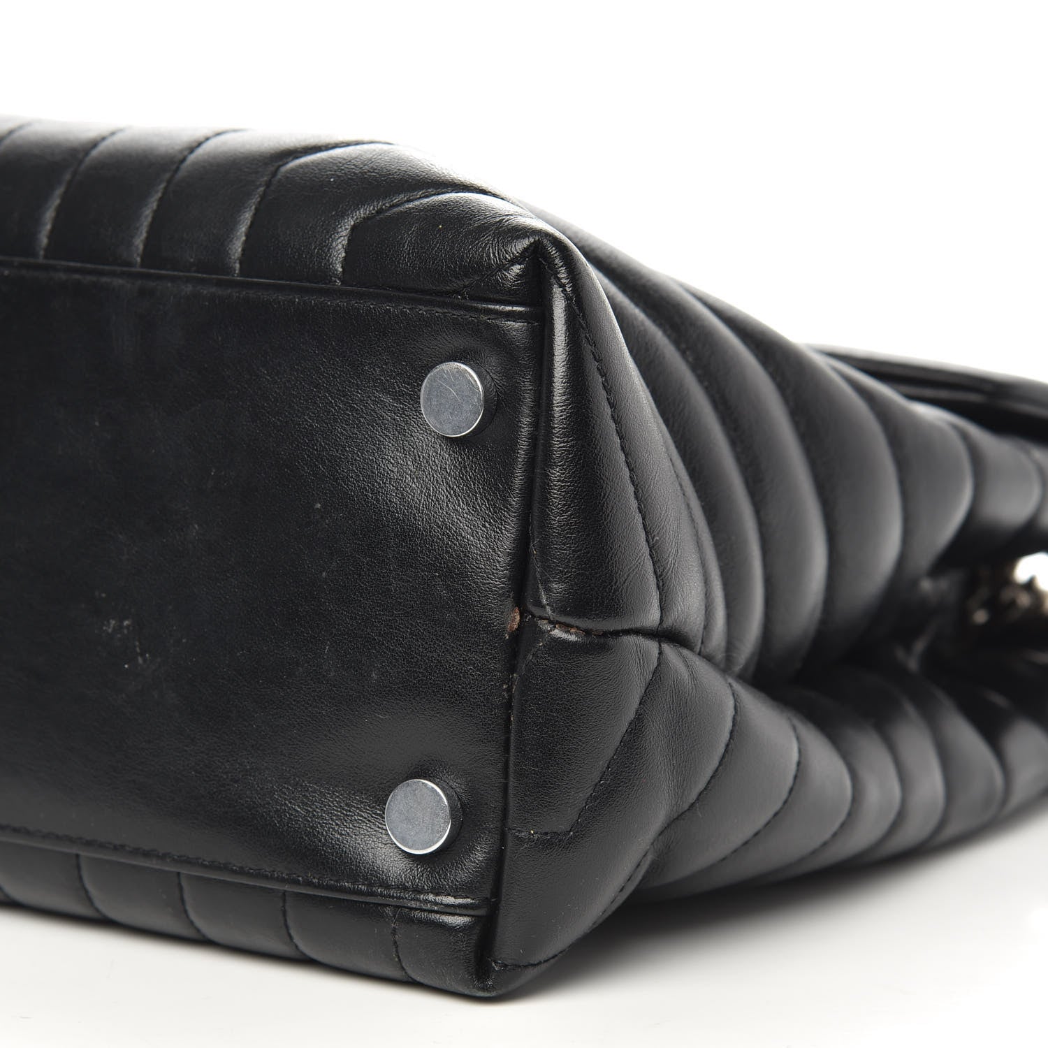 Saint Laurent Calfskin Y Quilted Monogram Large Loulou Chain Satchel Black 8 of 13
