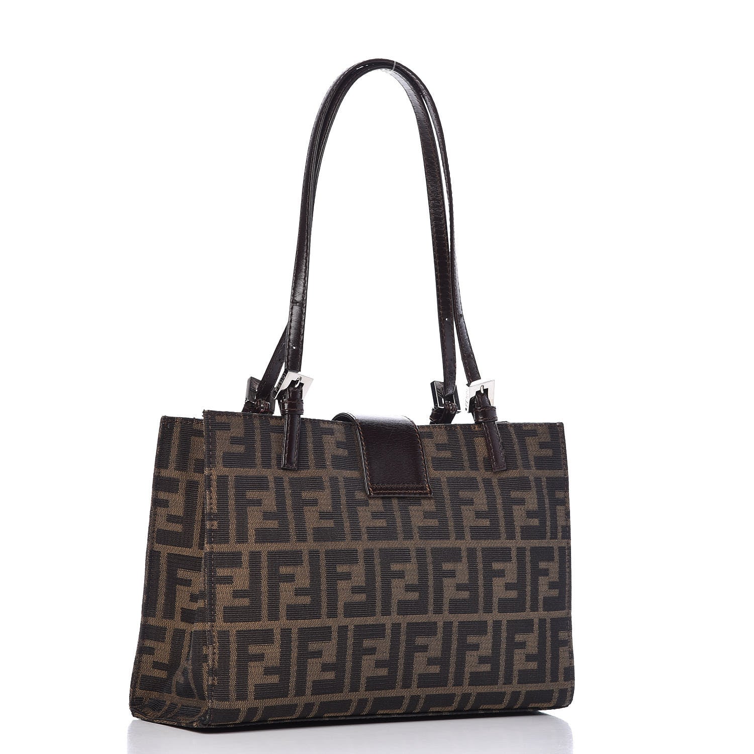 Fendi Zucca Small Shopping Tote Tobacco 3 of 12