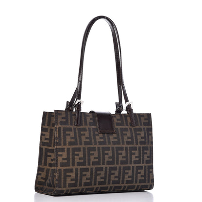 Fendi Zucca Small Shopping Tote Tobacco 3 of 12