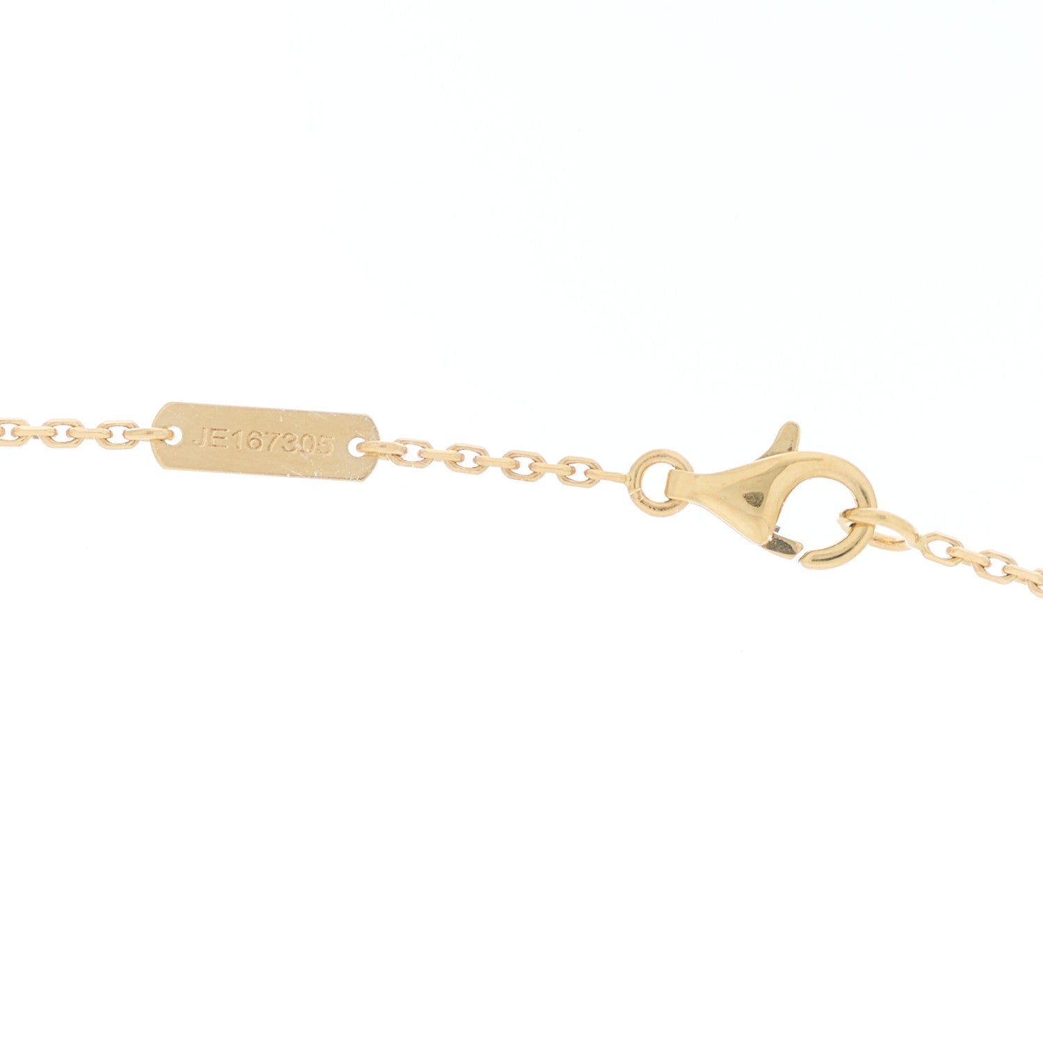 Van Cleef & Arpels 18K Yellow Gold Black Onyx Vintage Alhambra Pendant Necklace 4 of 5