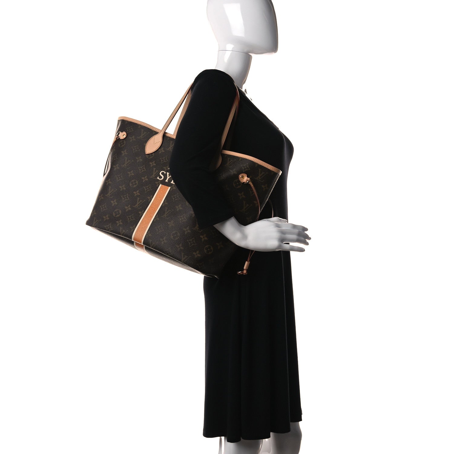 Louis Vuitton Monogram My LV Heritage Neverfull MM Orange and White 2 of 9