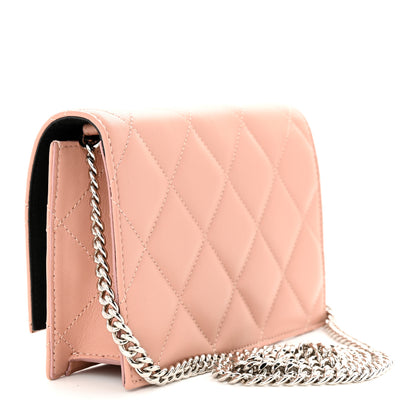 Alexander McQueen Calfskin Quilted Graffiti Skull Small Chain Crossbody Bag Rose Gold 3 of 10