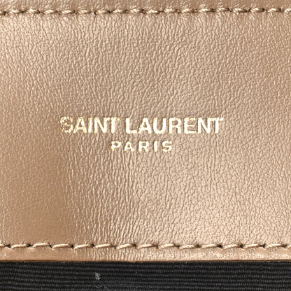Saint Laurent Calfskin Y Quilted Monogram Medium Loulou Chain Satchel Dark Latte 6 of 10