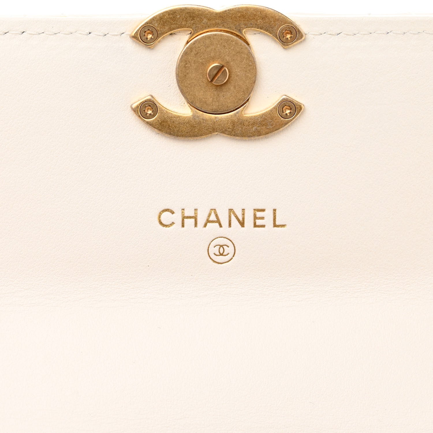 Chanel Calfskin Quilted Perfect Fit Coin Purse With Chain White 6 of 11