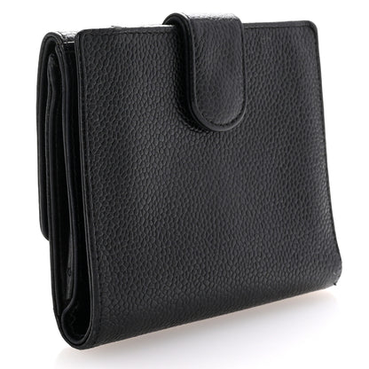 Chanel Caviar Timeless CC Compact French Wallet Black 3 of 8
