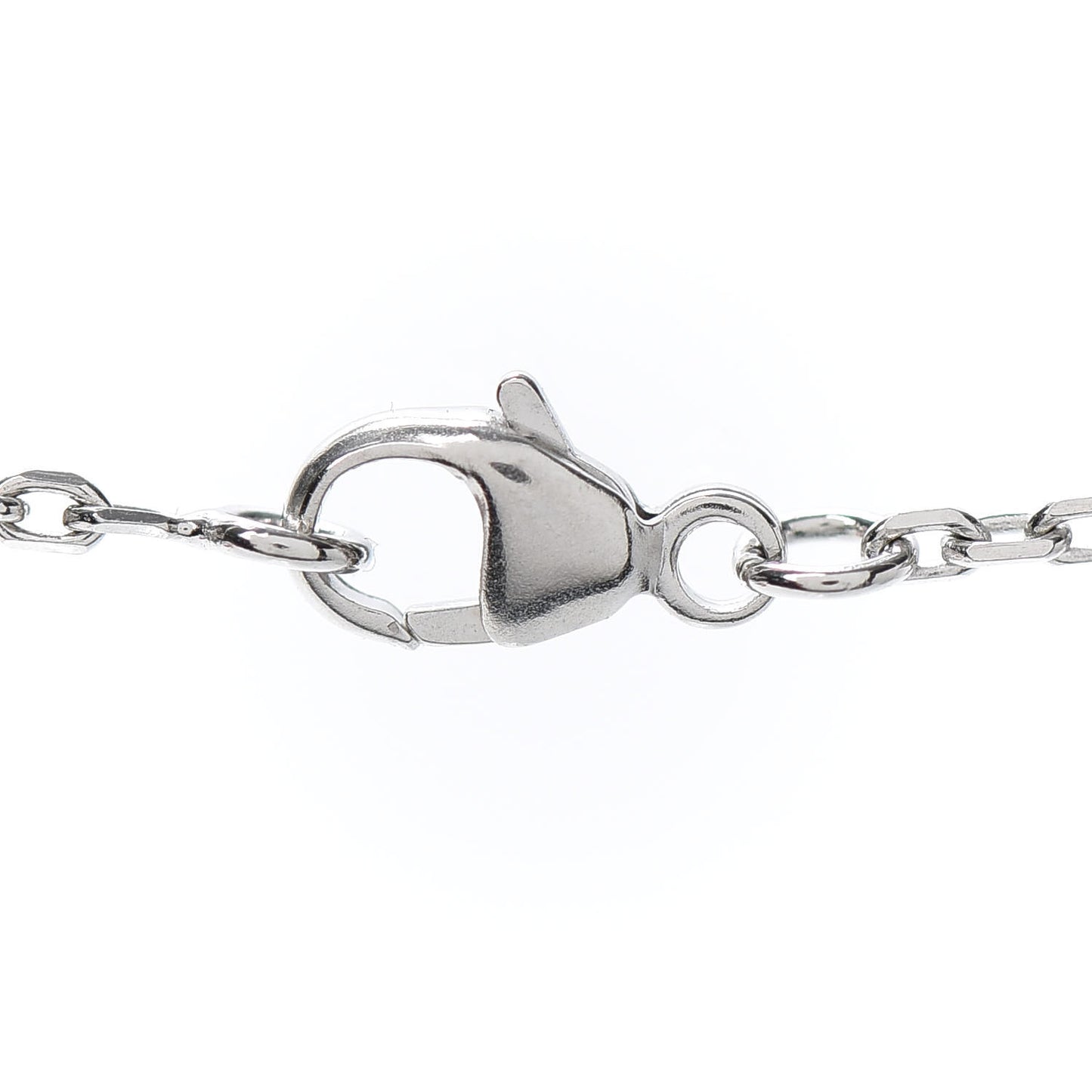 Palladium Mini Pop H Pendant Necklace Marron Glace