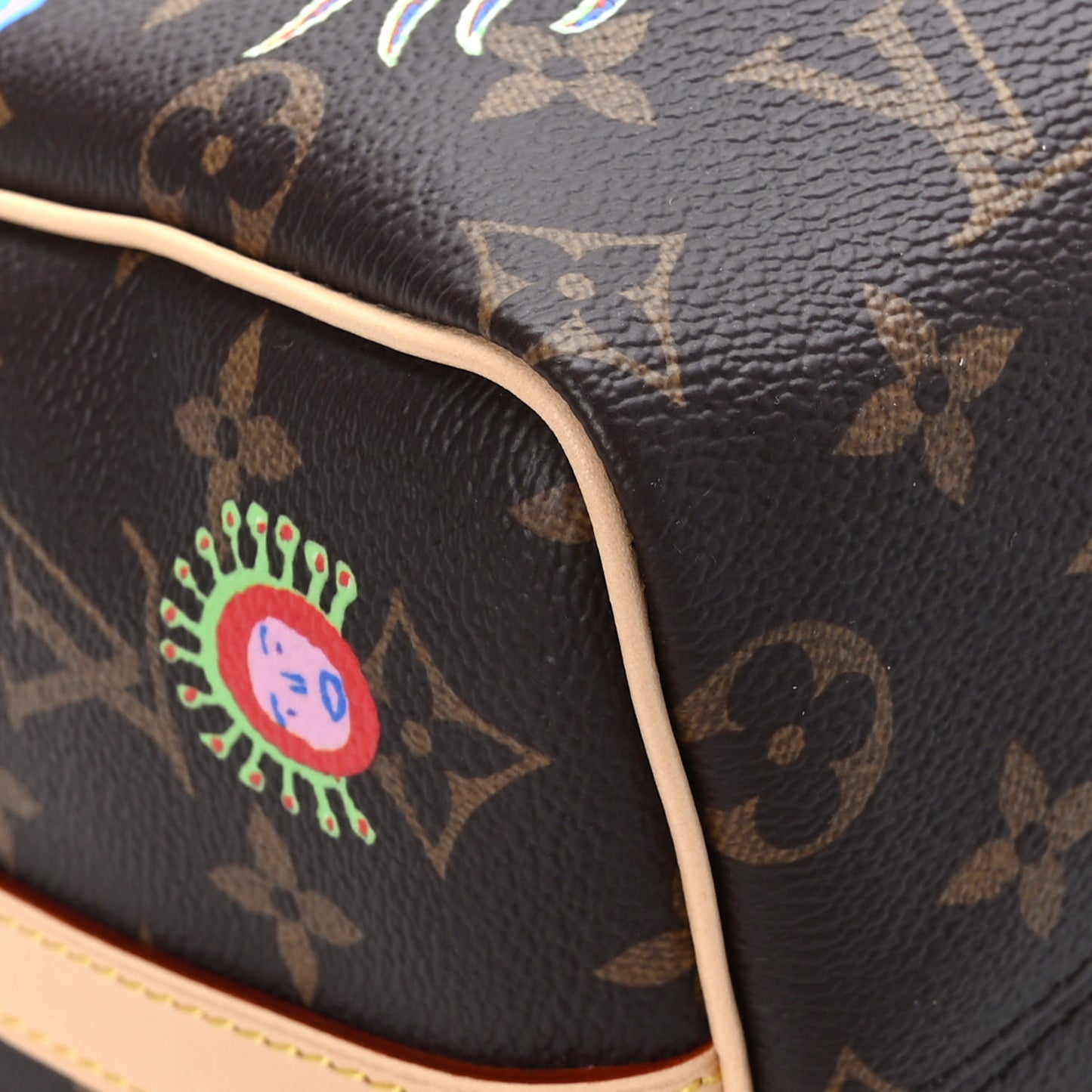 LV X YK Monogram Embroidered My Eternal Soul Speedy Bandouliere 25 Multicolor