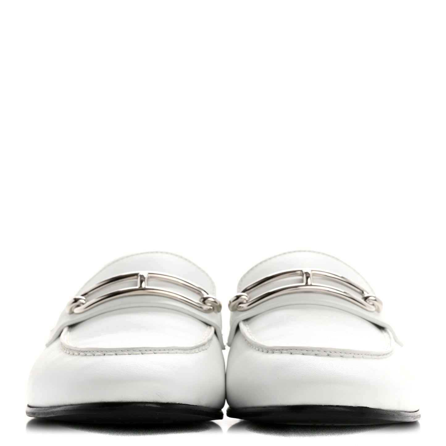 Calfskin Womens Colette Loafers 37.5 White