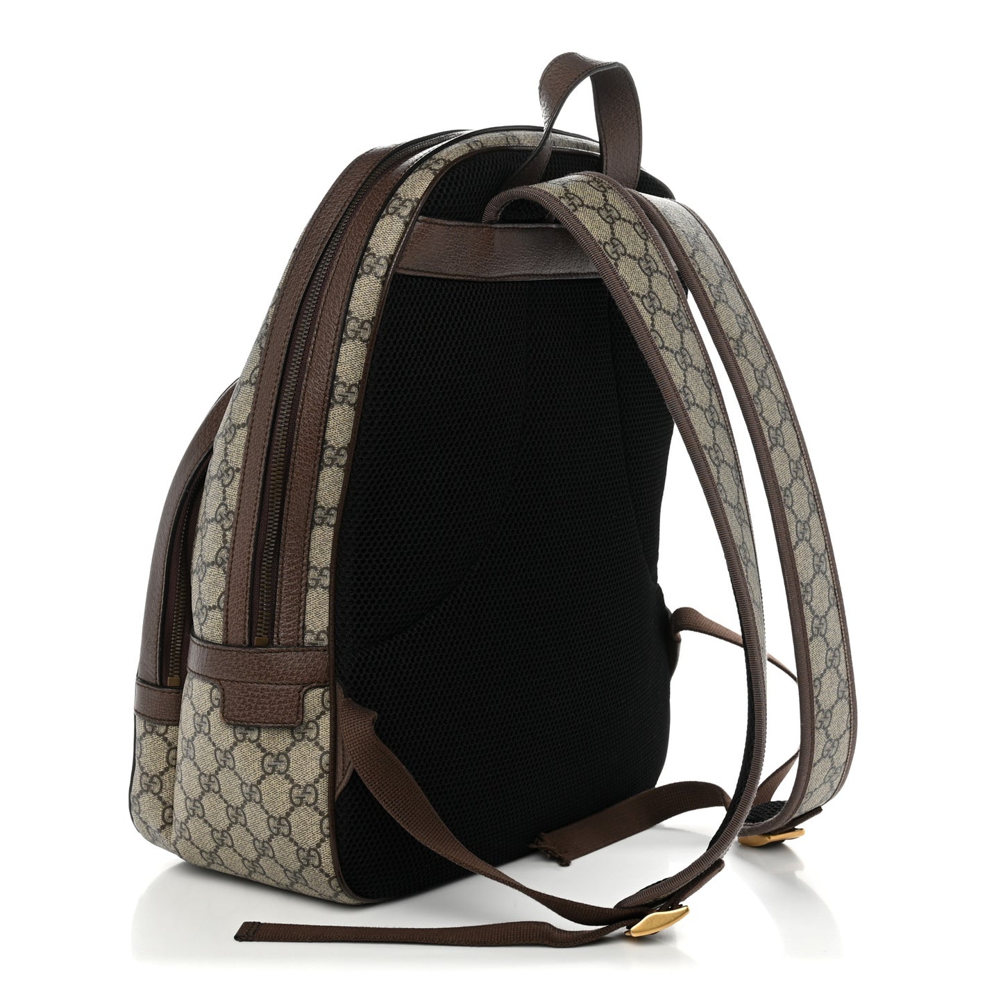 GG Supreme Monogram Medium Ophidia Day Backpack Brown