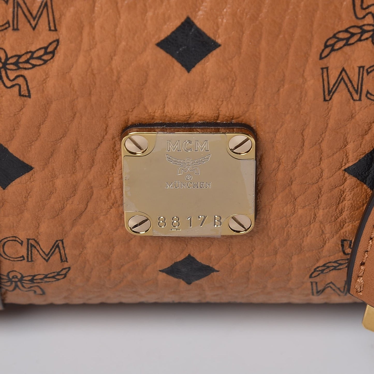 Visetos Small Boston Bag Cognac