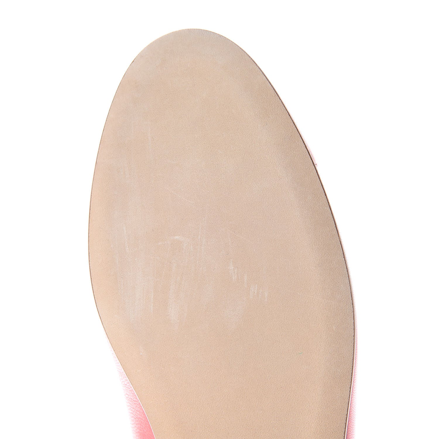 Chanel Goatskin Cap Toe CC Ballerina Flats 38 Pink 11 of 12