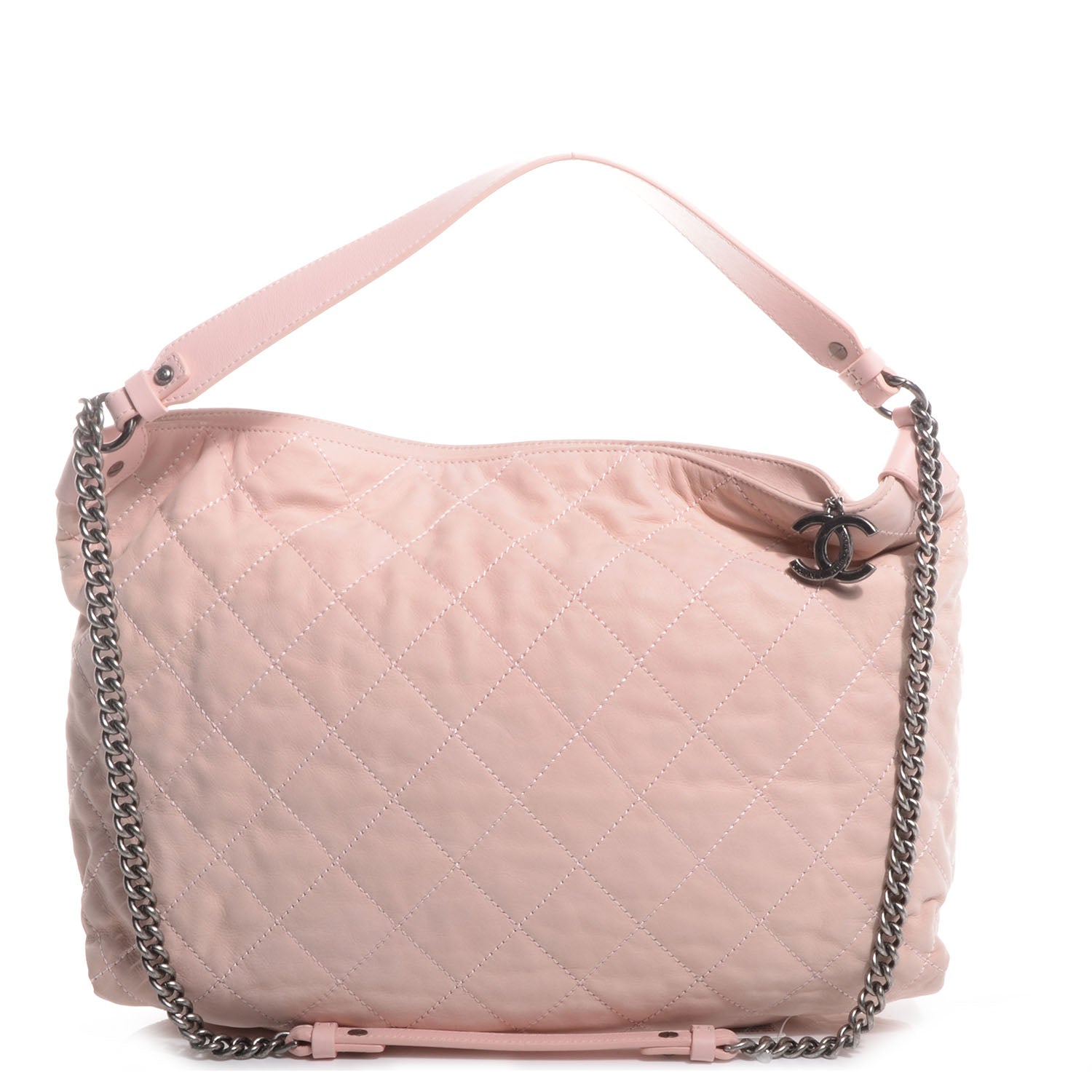Chanel Iridescent Calfskin Coco Daily Hobo Rose Clair 1 of 8