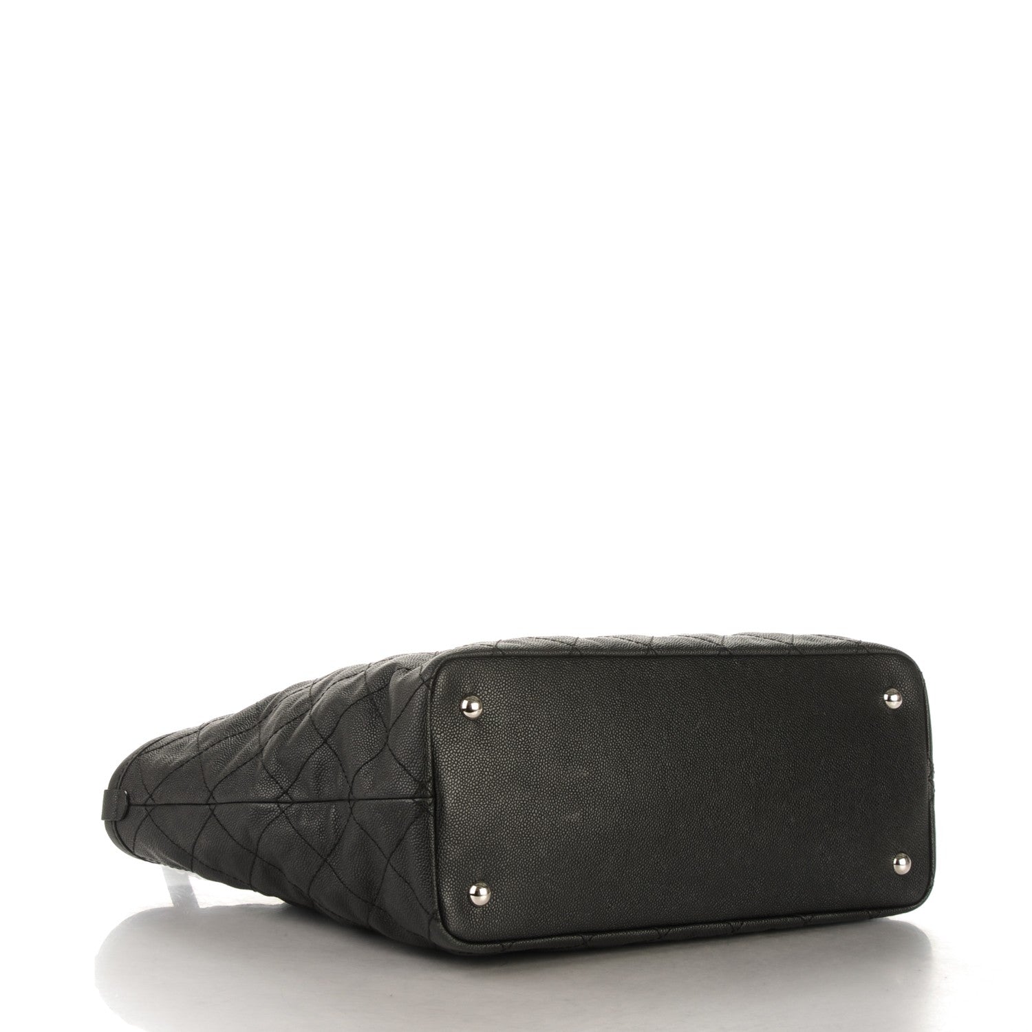 Chanel Grained Calfskin Quilted Large Daily Tote Black 4 of 7