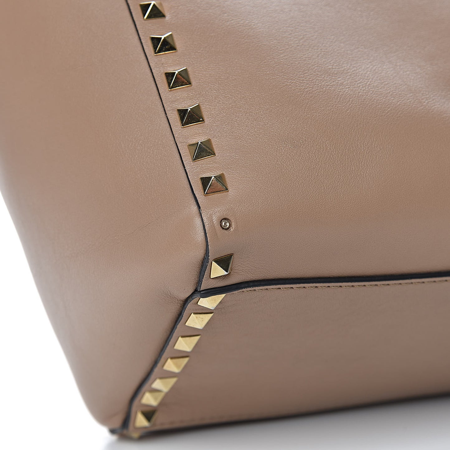Vitello Rockstud Double Handle Tote Alpaca