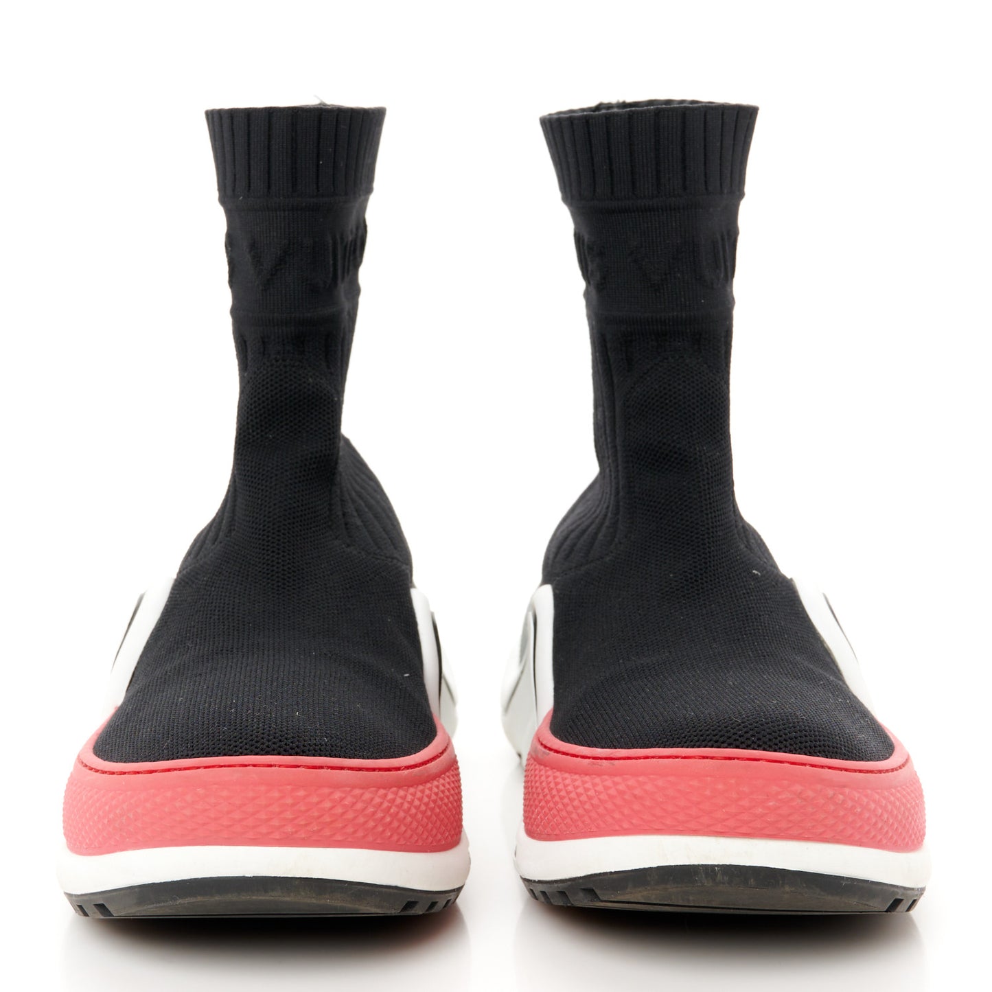 Stretch Textile LV Archlight Sneaker Boots 37 Fuchsia Black