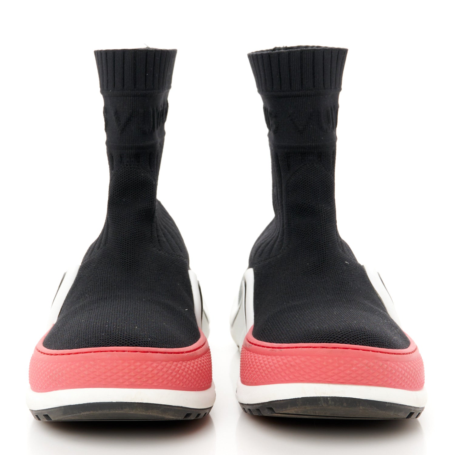 Louis Vuitton Stretch Textile LV Archlight Sneaker Boots 37 Fuchsia Black 3 of 9
